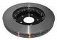 DBA 05-10 Ford Mustang GT / 11-13 V6 Front Slotted 5000 Series 2 Piece Rotor Assembled w/ Black Hat