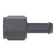 DeatschWerks 6AN Female Flare Swivel to 5/16in Single Hose Barb - Anodized Matte Black