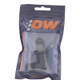 DeatschWerks 8AN Male Flare to 8AN Male Flare Bulkhead Adapter 90-Degree - Anodized Matte Black