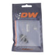 DeatschWerks 6AN Male Flare to M12 X 1.5 Male Metric Adapter (Incl Washer) - Anodized Matte Black