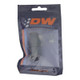 DeatschWerks 8AN Female Swivel Straight Hose End PTFE (Incl 1 Olive Insert) - Anodized Matte Black