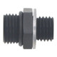DeatschWerks 6AN ORB Male to M12 X 1.5 Metric Male (Incl O-Ring and Washer) - Anodized Matte Black
