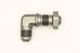 DeatschWerks 8AN Male Flare To 8AN Male Flare Bulkhead Adapter 90-Degree (Incl. Nut)