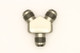 DeatschWerks 10AN Male Flare + 10AN Male Flare To 10AN Male Flare Y-Block Fitting