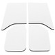 DEI 11-18 Jeep Wrangler JK 2-Door Boom Mat Headliner - 4 Piece - White