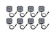 Diode Dynamics Stage Series Single Color LED Rock Light - Amber M8 (8-pack)