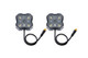 Diode Dynamics Stage Series Single Color LED Rock Light - Red M8 (2-pack)
