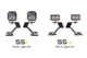 Diode Dynamics 2021 Ford Bronco Sport SS3 LED Ditch Light Kit - Sport Yellow Combo