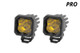Diode Dynamics Stage Series C1 LED Pod Pro - Yellow Spot Standard ABL (Pair)