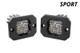 Diode Dynamics Stage Series C1 LED Pod Sport - White Flood Flush ABL (Pair)