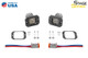Diode Dynamics Stage Series C1 LED Pod Sport - White Flood Flush BBL (Pair)