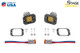 Diode Dynamics Stage Series C1 LED Pod Pro - Yellow Flood Flush ABL (Pair)