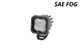 Diode Dynamics Stage Series C1 LED Pod - White SAE Fog Standard WBL Each