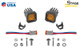 Diode Dynamics Stage Series C1 LED Pod - Yellow SAE Fog Standard ABL (Pair)