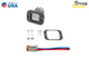 Diode Dynamics Stage Series C1 LED Pod - White SAE Fog Flush WBL Each