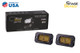 Diode Dynamics Stage Series 2 In LED Pod Sport - Yellow Flood Flush ABL (Pair)