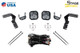 Diode Dynamics 19-21 Ford Ranger Stage Series 2in LED Ditch Light Kit - Yellow Pro Combo