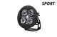 Diode Dynamics SS3 LED Pod Sport - White SAE Driving Round (Single)