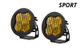 Diode Dynamics SS3 LED Pod Sport - Yellow SAE Fog Round (Pair)