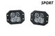 Diode Dynamics SS3 LED Pod Sport - White SAE Driving Flush (Pair)