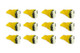 Diode Dynamics 194 LED Bulb SMD2 LED - Amber Set of 12