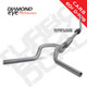 Diamond Eye KIT 4in TB DUAL AL: 94-97 FORD 7.3L F250/F350 PWRSTROKE NFS W/ CARB EQUIV STDS