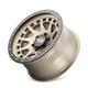 Dirty Life 9311 Enigma Pro 17x9/8x170 BP/-12mm Offset/130.8mm Hub Satin Gold Wheel - Beadlock