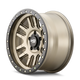 Dirty Life 9309 Canyon Pro 17x9/6x139.7 BP/-12mm Offset/106mm Hub Satin Gold Wheel - Beadlock