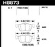 Hawk 17-19 Lincoln MKC 2.0L / 2.3L Street Rear Brake Pads
