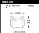Hawk 08-13 BMW 135i HPS 5.0 Rear Brake Pads