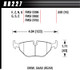 Hawk 1992-1998 BMW 318i HPS 5.0 Rear Brake Pads