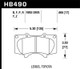 Hawk 2010-2014 Lexus GB460 HPS 5.0 Front Brake Pads