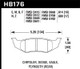 Hawk SRT4 Performance Ceramic Street Rear Brake Pads