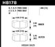 Hawk 2/1989-1996 Nissan 300ZX Base (Excl. Turbo) HPS 5.0 Front Brake Pads