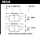 Hawk HP+ Street Brake Pads HB546N.654