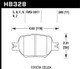 Hawk 01-05 Celica GT/GT-S/05-08 tC HPS Street Front Brake Pads