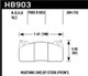 Hawk Track Only 15mm Thick DTC-70 Brake Pads
