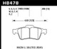 Hawk 13-14 Ford Focus ST / Mazda/ Volvo DTC-60 Race Rear Brake Pads