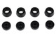 Energy Suspension 05-13 Toyota Tacoma 2WD(Prerunner)/4WD Black Rear Bumper Stop Set