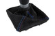 Tri-Color Alcantara Shift Boot - Cross Stitch for 2021+ BMW G80 M3 | G82 M4 - IND-G8X-TRIBOOT-ALC