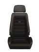 Recaro Classic LX Seat - Black Leather/Classic Corduroy