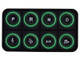 AEM EV 8 Button Keypad CAN Based Programmable Backlighting
