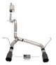 Corsa 07-18 Jeep Wrangler JKU 3.6L/3.8L 2.75in Sport Cat-Back Exhaust w/ 4in American Flag BlacTips
