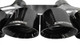 Corsa 2014-2020 Chevrolet Corvette 6.2L V8 Quad 45in Polished Black Pro-Series Tip Kit