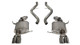 Corsa 2008-2012 BMW M3 Convertible E93 Polished Sport Cat-Back Exhaust