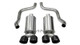 Corsa 2005-2007 Chevrolet Corvette C6 6.0L V8 Black Xtreme Axle-Back Exhaust