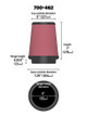 Airaid Universal Air Filter - Cone 6 x 7-1/4 x 5 x 7 700-462