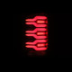 AlphaRex 14-18 GMC Sierra 1500/2500HD/3500HD LUXX-Series LED Tail Lights Blk/Red w/Actv Lgt Seq. Sig