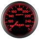Autometer Elite 52mm 100-260 Degress F Trans Temperature Peak and Warn Gauge w/ Electonic Control