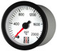 Autometer Stack 52mm 0-2000 Deg F Pro Stepper Motor Exhaust Gas Temp Gauge - White